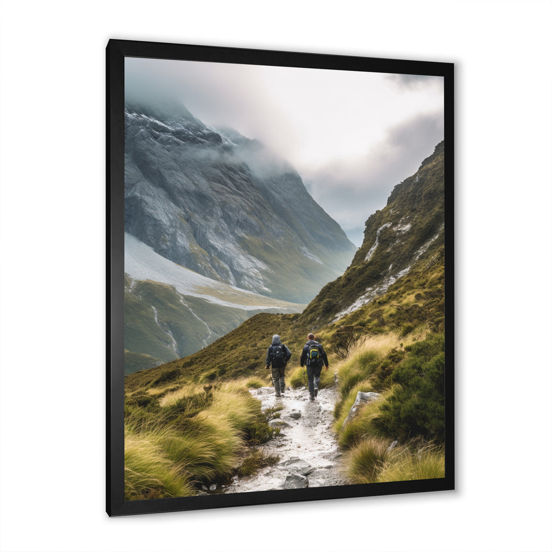 Mountain Hiking Photo I - Hiking Canvas Wall Art