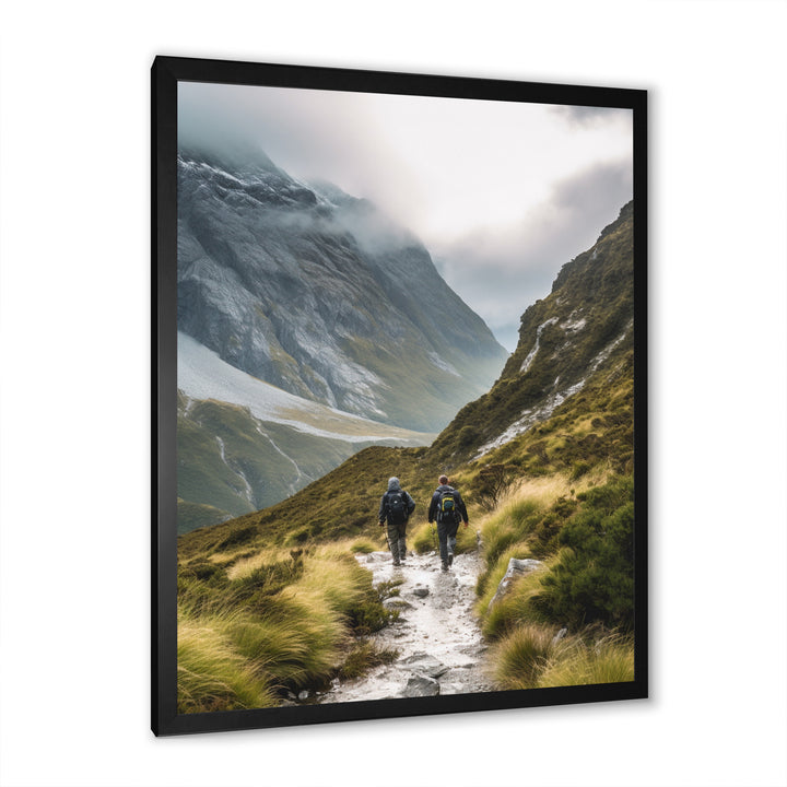 Mountain Hiking Photo I - Hiking Canvas Wall Art