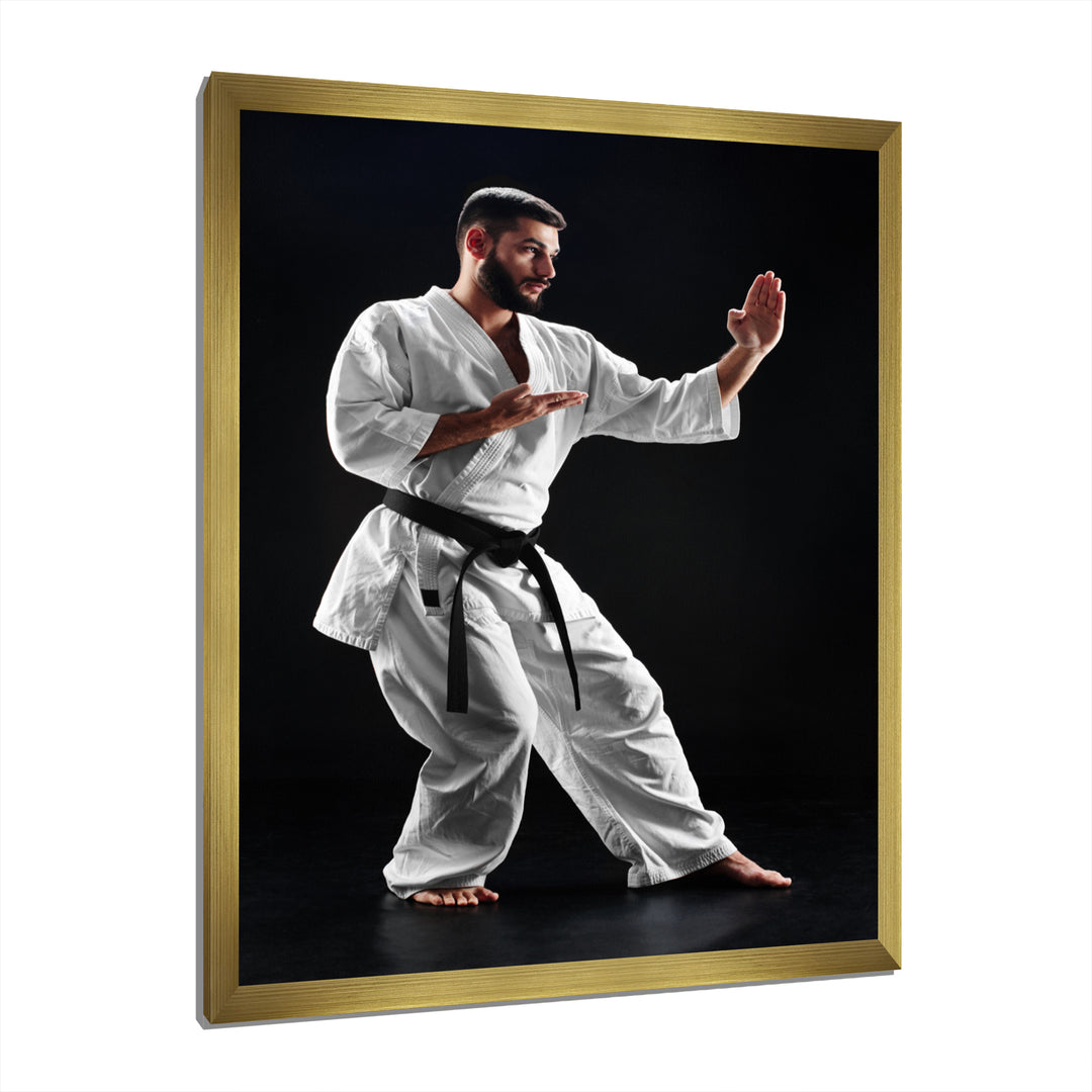 Martial Arts Combat Warrior I - Martial Arts Canvas Wall Art
