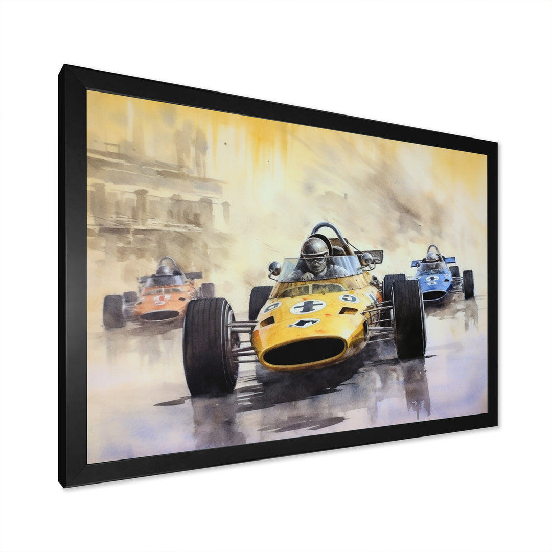 Vintage Formula Speedway Rush - Racing Canvas Wall Art
