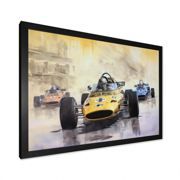 Vintage Formula Speedway Rush - Racing Canvas Wall Art