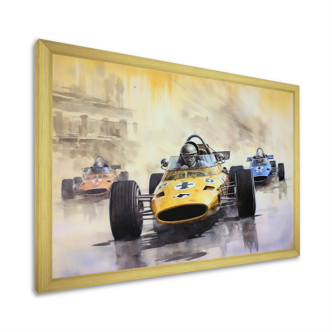 Vintage Formula Speedway Rush - Racing Canvas Wall Art