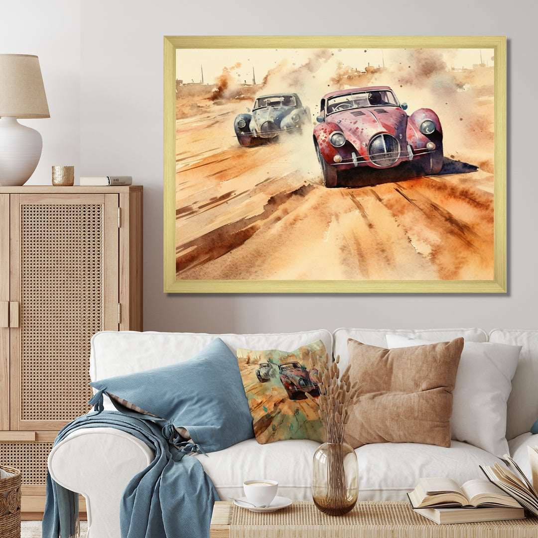 Vintage Classic AR Speedway Rush - Racing Canvas Wall Art