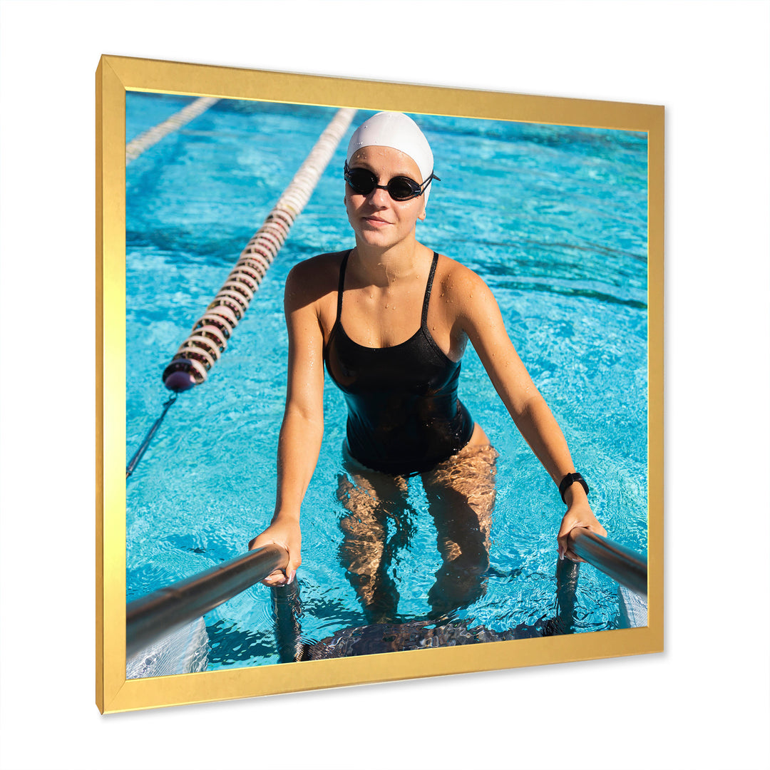 Photo Swimming Athlete - Swimming Canvas Wall Art