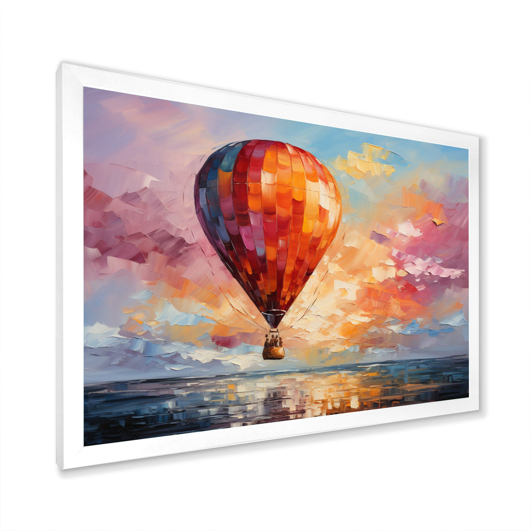 Colorful Air balloon Views I - Hot Air Balloon Canvas Wall Art