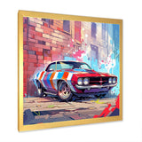 Graffiti Muscle Car I - Transportation Canvas Wall Art