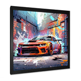 Graffiti Muscle Car III - Transportation Canvas Wall Art