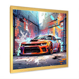 Graffiti Muscle Car III - Transportation Canvas Wall Art