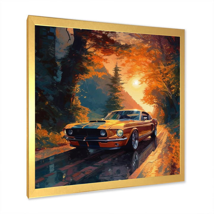 Muscle Car Late Drives I - Car Muscle Car Canvas Wall Art