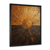 Bronze Brilliance Symetry IV - Abstract Canvas Wall Art