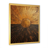 Bronze Brilliance Symetry IV - Abstract Canvas Wall Art