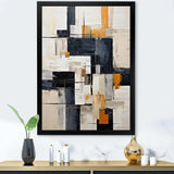 Ivory Illusions Abstract Shapes II - Abstract Canvas Wall Art