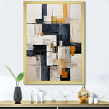 Ivory Illusions Abstract Shapes II - Abstract Canvas Wall Art