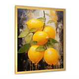 Lemon Loops Abstract Shapes I - Abstract Canvas Wall Art