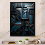 Onyx Opulence Vector - Abstract Canvas Wall Art