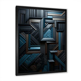 Onyx Opulence Vector - Abstract Canvas Wall Art