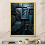 Onyx Opulence Vector - Abstract Canvas Wall Art