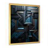 Onyx Opulence Vector - Abstract Canvas Wall Art