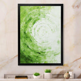 Green White Sage Spirals - Abstract Canvas Wall Art