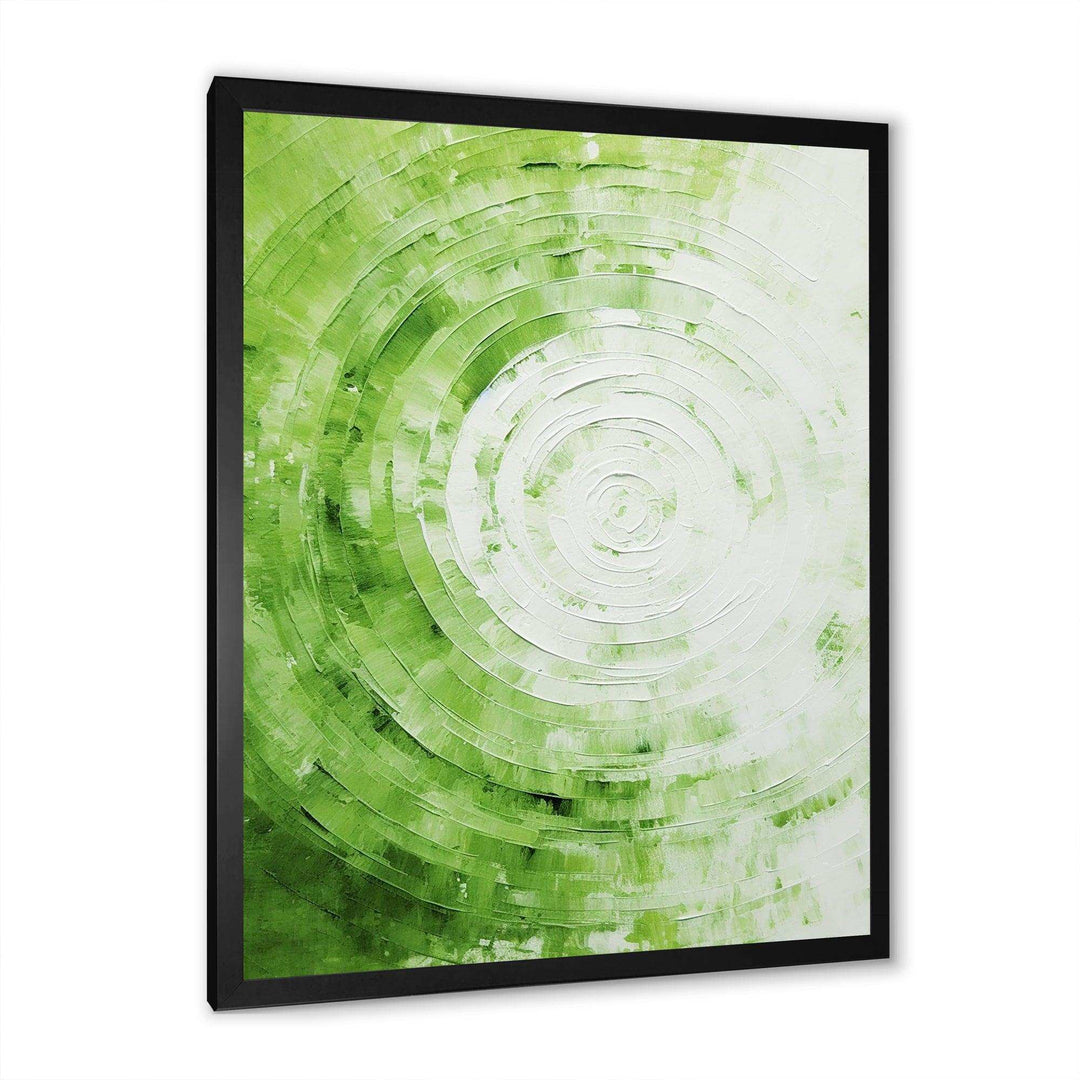 Green White Sage Spirals - Abstract Canvas Wall Art
