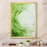 Green White Sage Spirals - Abstract Canvas Wall Art