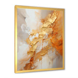 Gold White Champagne Sunrise Spirals I - Abstract Canvas Wall Art