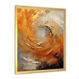 Gold Orange Desert Mirage Spiral - Abstract Canvas Wall Art