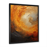 Gold Orange Desert Mirage Spiral I - Abstract Canvas Wall Art