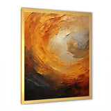 Gold Orange Desert Mirage Spiral I - Abstract Canvas Wall Art