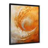 Gold Orange Desert Mirage Spiral II - Abstract Canvas Wall Art