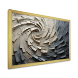 Grey Beige Meditative Movement III - Abstract Canvas Wall Art