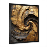 Gold Black Timeless Turn IV - Abstract Canvas Wall Art