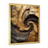 Gold Black Timeless Turn IV - Abstract Canvas Wall Art