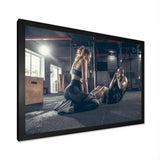 Couple Training I - Aerobic & Bodybuilding Canvas Wall Art