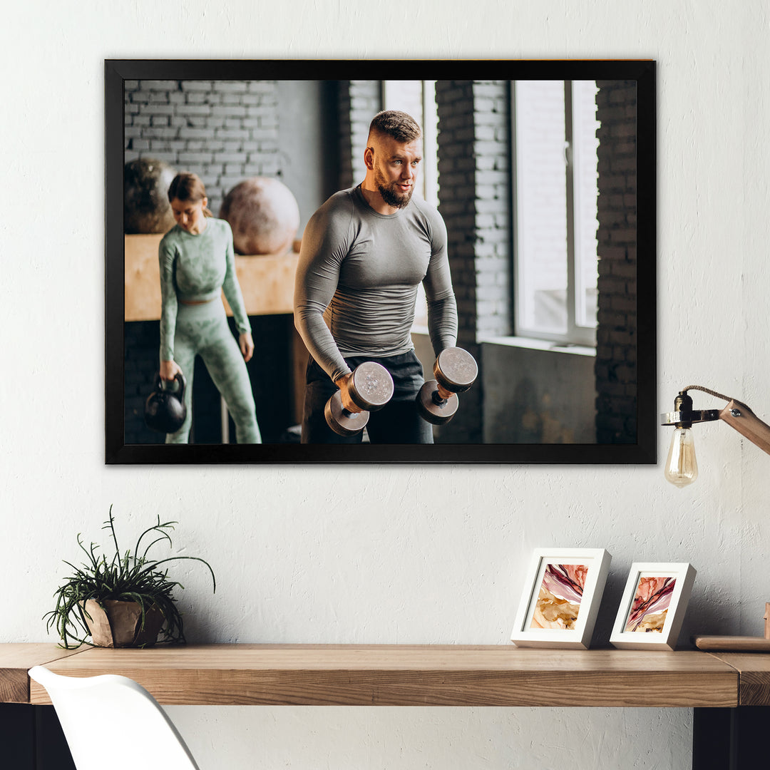 Bodybuilding Workout I - Aerobic &amp; Bodybuilding Canvas Wall Art