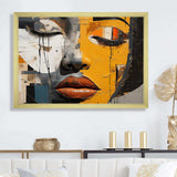 Paint Collage African Woman II - People Canvas Wall Art