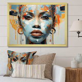 Queen Of Africa Woman Portrait - People Canvas Wall Art