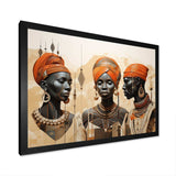 Minimalism African Tribes Women I - People Canvas Wall Art