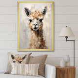 Minimalism Alpaca Grunge - Alpaca Wall Art Prints