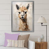 Minimalism Alpaca Grunge - Alpaca Wall Art Prints