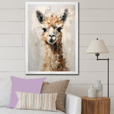 Minimalism Alpaca Grunge - Alpaca Wall Art Prints