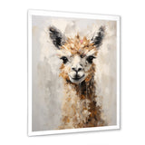 Minimalism Alpaca Grunge - Alpaca Wall Art Prints