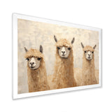Minimalism Cute Alpacas - Alpaca Canvas Wall Art