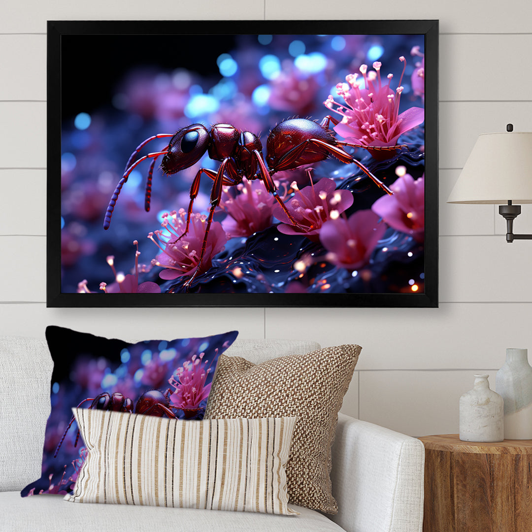 Celestial Antics Cosmic Purple Ant - Ant Wall Decor