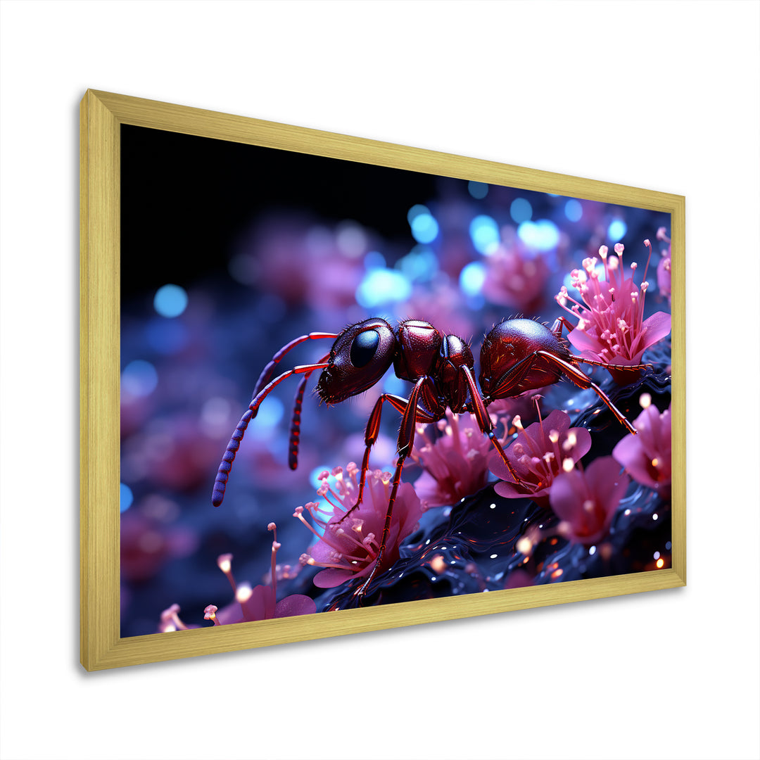 Celestial Antics Cosmic Purple Ant - Ant Wall Decor