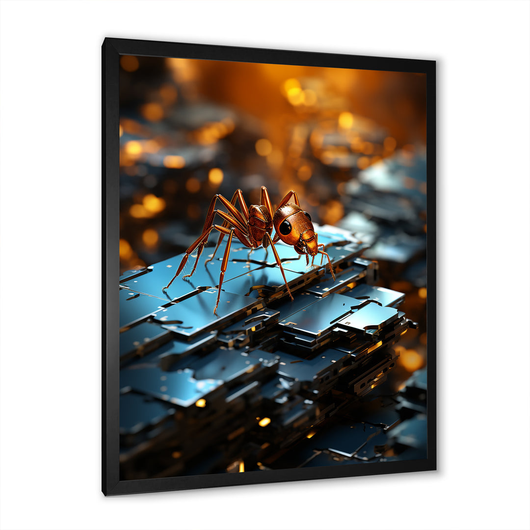Digital Antics Pixelated Ant - Ant Wall Art Prints