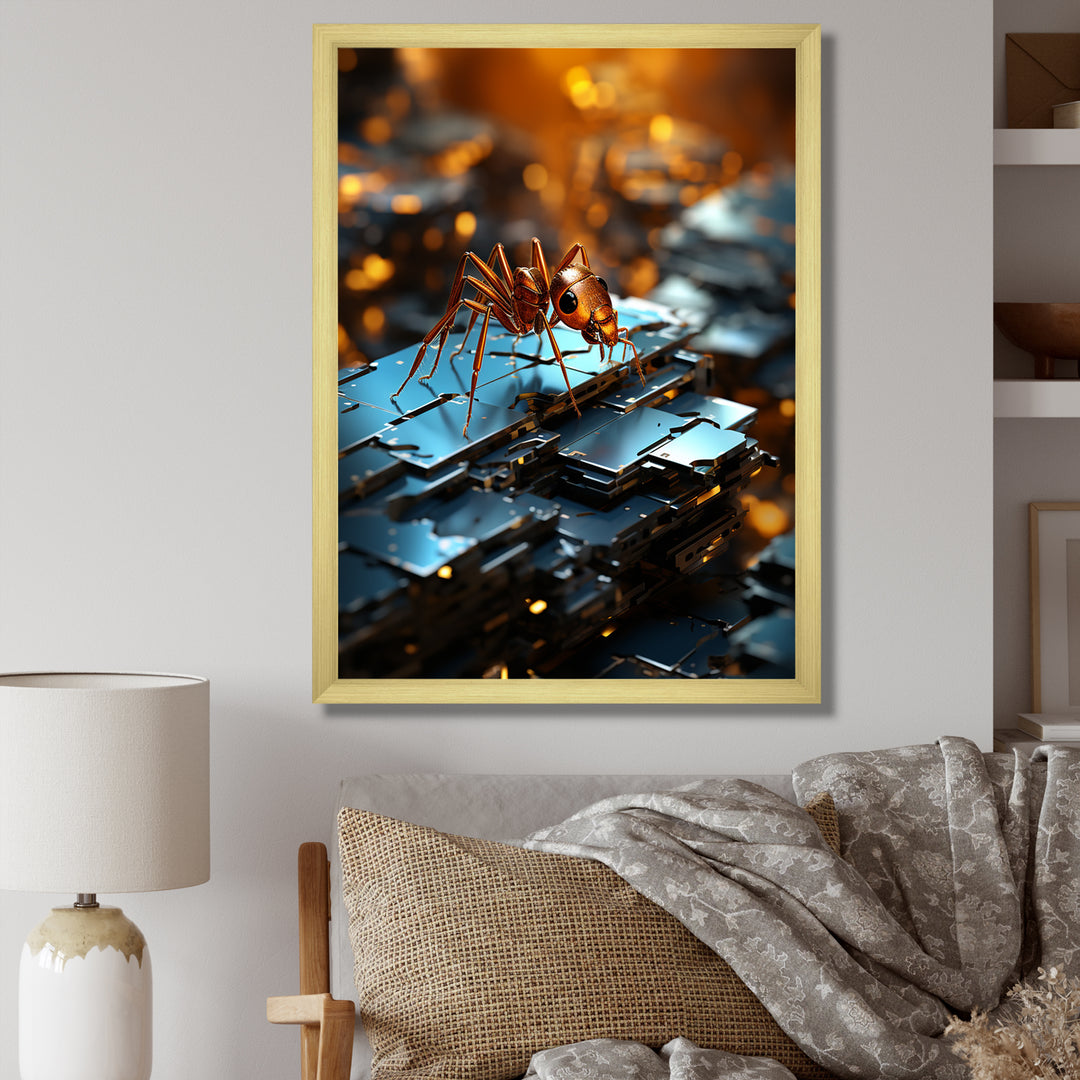 Digital Antics Pixelated Ant - Ant Wall Art Prints