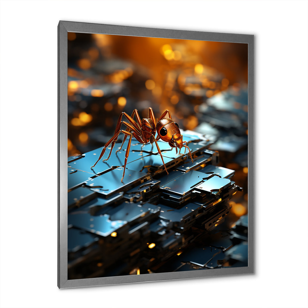 Digital Antics Pixelated Ant - Ant Wall Art Prints