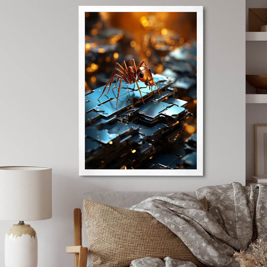 Digital Antics Pixelated Ant - Ant Wall Art Prints