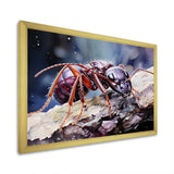 Enchanted Microcosm Amethyst Ant - Ant Framed Canvas Art